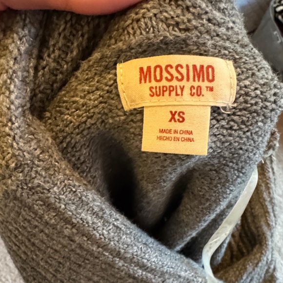 Mossimo Supply Co. Charcoal Cowl Neck Sweater - Picture 5 of 5